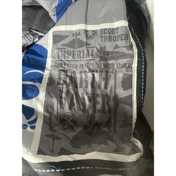 Star Wars Vintage Twin Full 64" X 86" Comforter R2-D2 Luke Vader Imperial Rebel - Picture 8 of 8